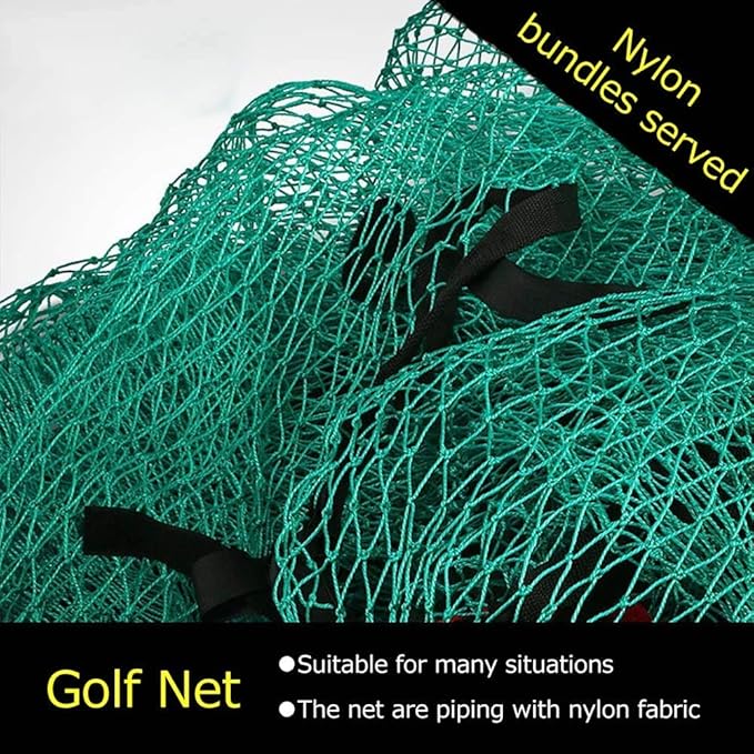 Multifunction Golf Ball Netting Impact Golf Barrier Net Practice Hitting Net for Indoor or Outdoor Use 10 x 3 Ft- 10x 30 Ft