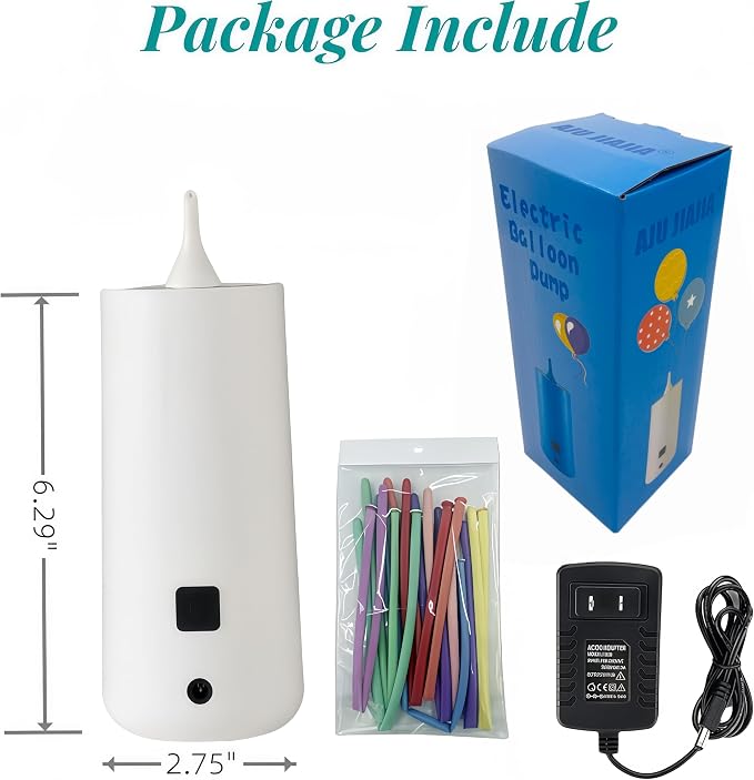 Electric Magic Balloon Pump, Electric Air Inflator Party Air Blower Pump - Image 2