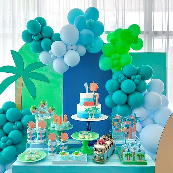 PartyWoo Green Balloon Garland, Birthday Decorations - Image 4