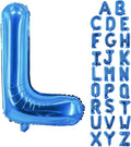 Letter Balloons 40 Inch Blue Giant Alphabet Balloons Letter L | Foil Mylar Big by YUNSHANGMO