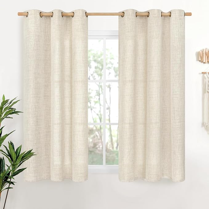YoungsTex Linen Boho Curtains 54 Inches Length by YoungsTex