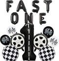 Race Car 1st Birthday Party Balloons, Fast One Letter Banner Balloon 40 Inch by HCYIRPTBL
