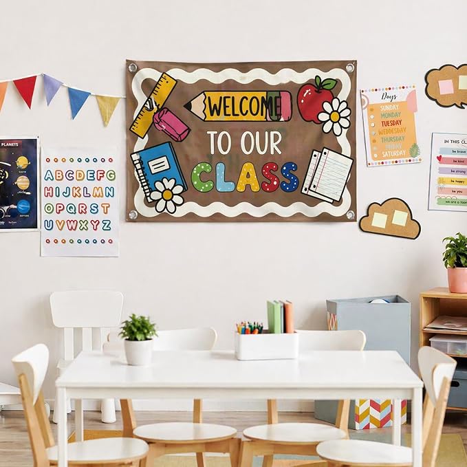 Gilprop Welcome to Our Class Wall Hanging Banner Back to School Decor, Cute - Image 6