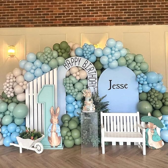 12 Inch Retro Mist Blue Balloons, Baby Shower, Graduate Party Decorations - Image 4