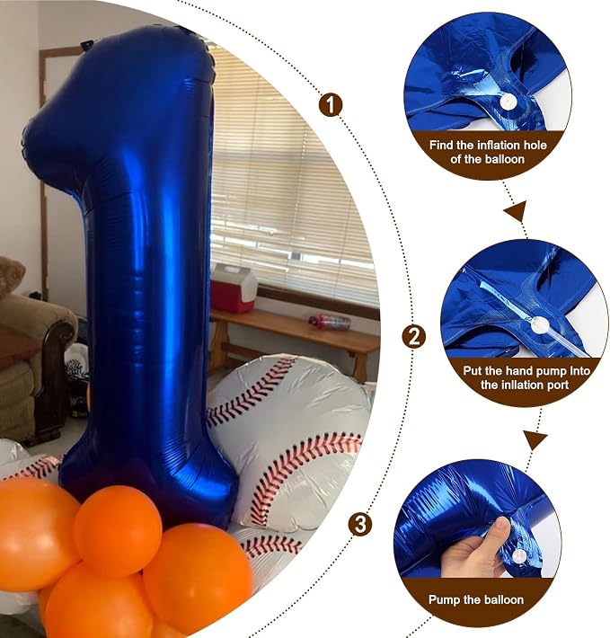 Number Balloons Blue 5 Balloon 40 inch - Image 6