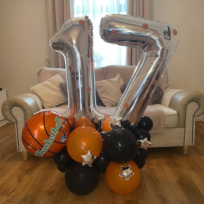 40 Inch Silver 15 Number Balloons Giant 15 or 51 Balloons Silver Birthday 15 - Image 7