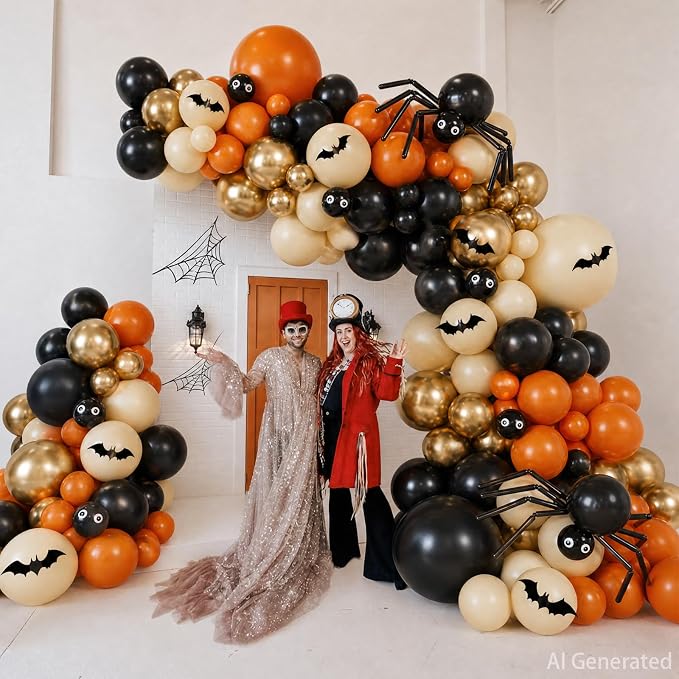 Halloween Balloons Arch Kit for Halloween Party Decorations Outdoor Indoor | - Image 3