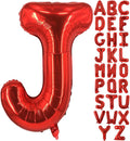 Lovoir 40 Inch Large Red Letter J Balloons Big Size Jumbo Mylar Foil Helium by Lovoir