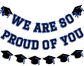 We Are So Proud Of You Banner Graduation Party Decorations Congrats Grad Cap by Unknown