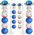 Astronaut Balloon Stand & Paper Lantern 2 Sets 5.9ft Telescopic Space Party | by Unknown