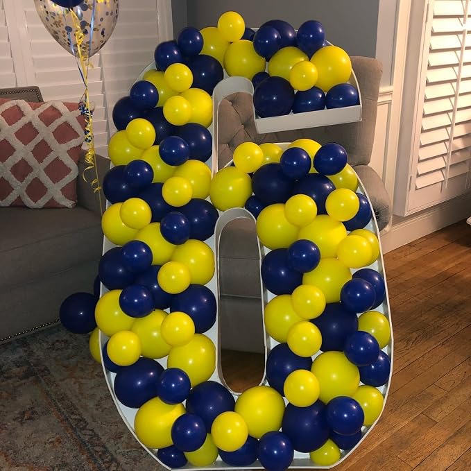 144Pcs Blue and Yellow Balloons Garland Arch Kit - Image 6