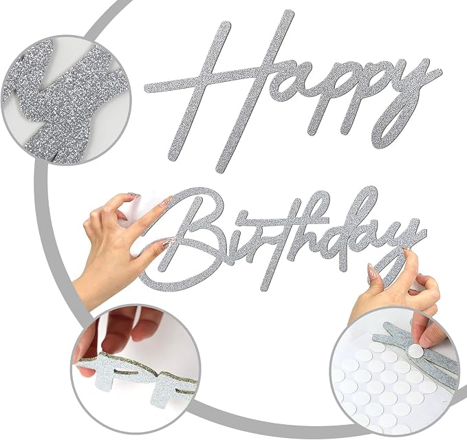 Happy Birthday Sign for Backdrop - Image 4