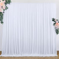 10 ft x 7 ft Wrinkle Free White Backdrop Curtain by Outpain