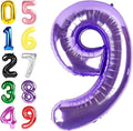 Number 8 Balloon 40 Inch Balloons Purple Birthday Decorations by Argthjy