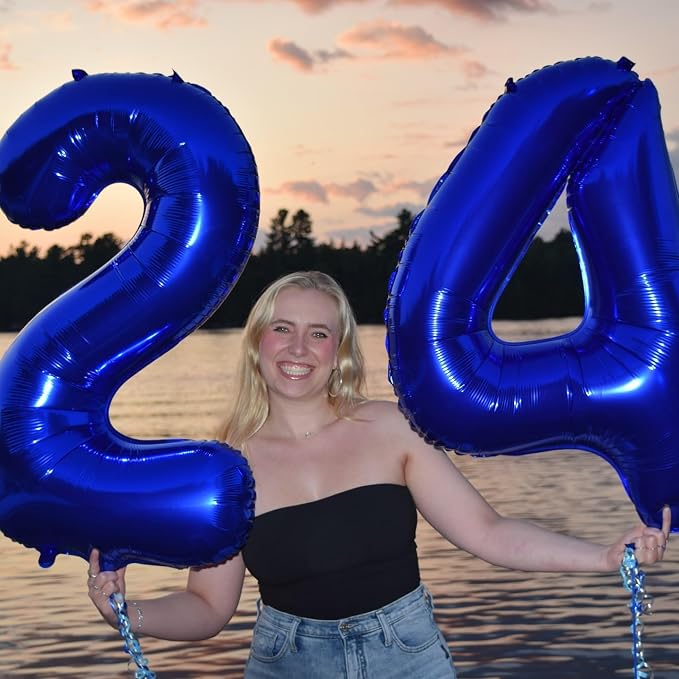 Night Blue Number 8 Balloon 40 Inch - Image 6