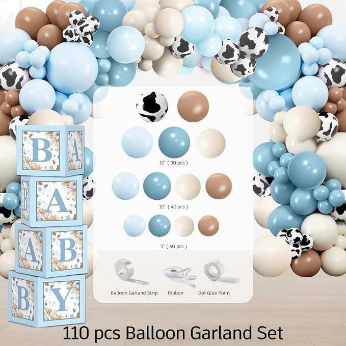 Cocomigo 241pcs Highland Cow Baby Shower Decorations, Serves 20 | One-stop easy - Image 7