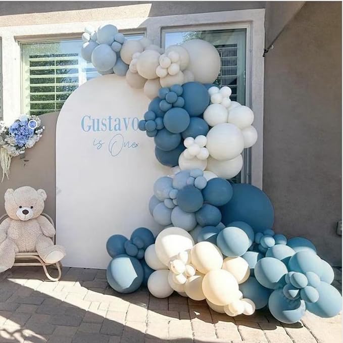Dusty Blue Balloon Garland Kit - Image 3