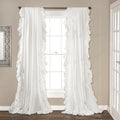 Lush Decor Reyna Ruffle Window Curtain Panel Set, Living room, or Dining Room by LushDecor