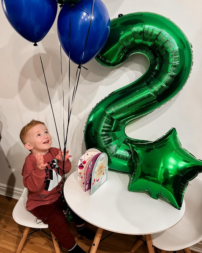 13 Balloon - Green Birthday Number Balloons, 40 Inch Decorations Men Women | - Image 4