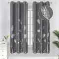 Dark Grey and Silver Blackout Curtains by ESTELARTEXTILER
