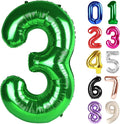 3 Balloon - Green Birthday Number Balloons, 40 Inch Decorations Men Women | by ALPHADELTAPI