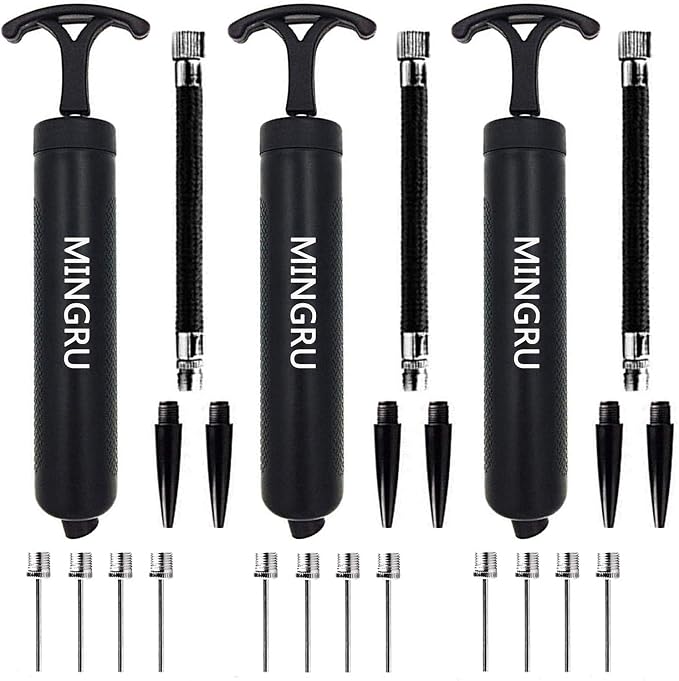 Ball Pump for Basketball, Volleyball, Water Polo Ball & Other Inflatables Air by MINGRU