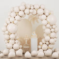 Voircoloria 90pcs White Sand Balloons Garland Arch Kit, 18 12 10 5 Inch | by Voircoloria