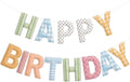 Felt Happy Birthday Garland Rainbow Banner Reusable Happy Birthday Sign Party by Mindsoft