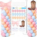 2 Sets Boots or Bows Gender Reveal Decoration Balloon Column Stand Kit by Naozinebi