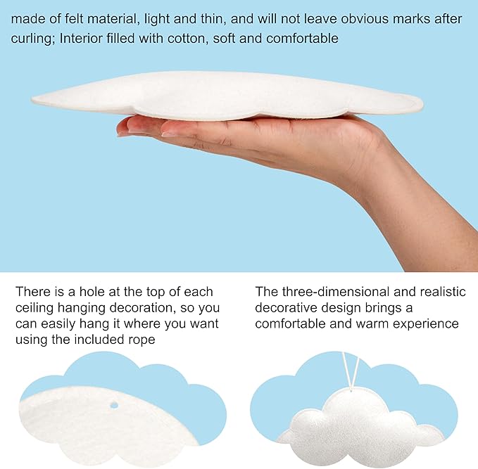 Ayfjovs 16PCS Cloud Hanging Decoration - Image 3