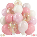 Pink and Gold Balloons by Froova