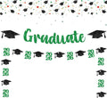 KatchOn Green and Black Graduation Banner 10 Feet | Glitter, Congrats Grad by KatchOn