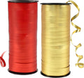 BEISHIDA Red and Gold Curling Ribbons Balloon String Ribbons by Beishida