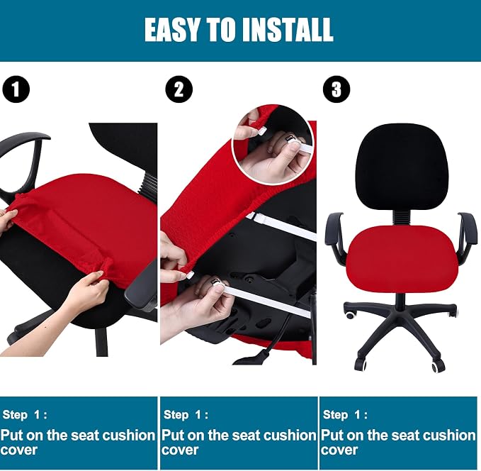 Smiry Office Computer Chair Seat Covers - Image 7