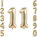 White Gold Number 11 Balloon 40 Inch, Champagne Foil Eleven Decoration | by Unknown