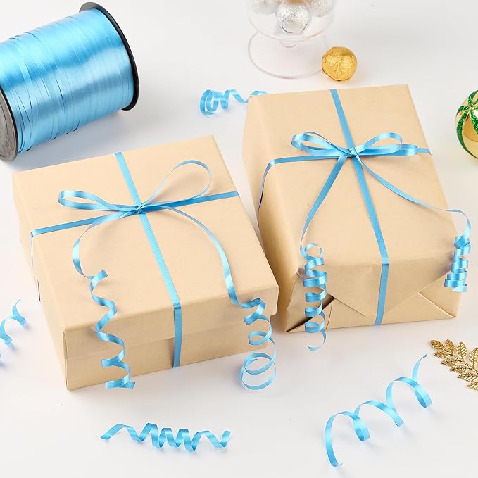 Light Blue Curling Ribbon, 500 Yards, 1/5 Inch | - Image 4