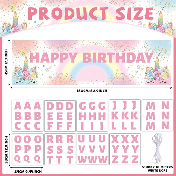 Lonfliness Personalized Birthday Banner Happy Birthday Party Decor Custom DIY - Image 2