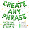52 pcs Green Foil Letter Balloons by TangTuan