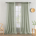MIULEE Sage Linen Curtains 52x96 Inch Long by MIULEE