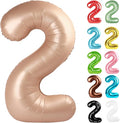 Light Brown Number 2 Balloon 40 Inch by IWERP