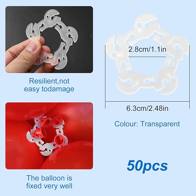 50PCS Balloon Arch Clips - Image 3