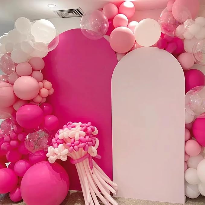 Voircoloria 66pcs Hot Pink Latex Party Balloons, 12inch | - Image 5