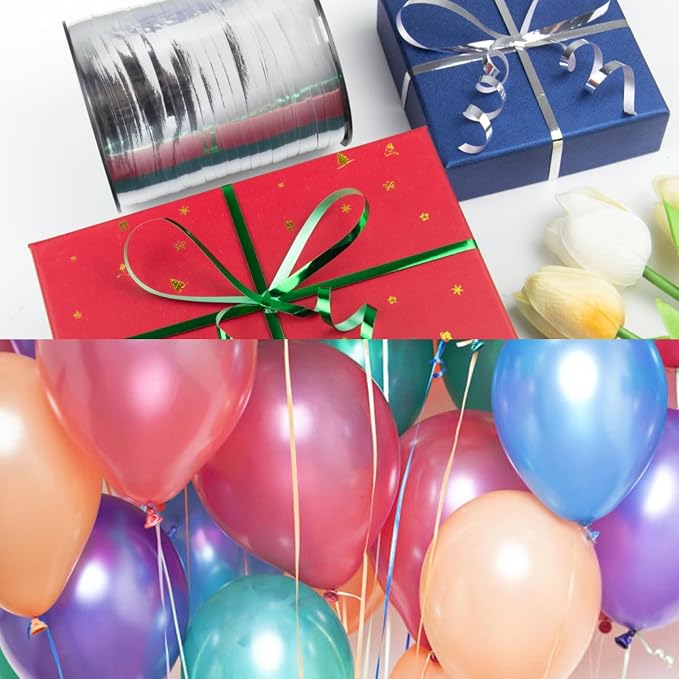500 Yards Curling Ribbon for Gift Wrapping, 3/16" Balloon String for Christmas - Image 7