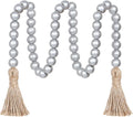 Meplait 39in Wood Bead Garland, Farmhouse Beads by Meplait
