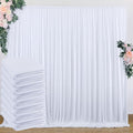 40 ft x 8 ft White Backdrop Curtain Drapes by Outpain