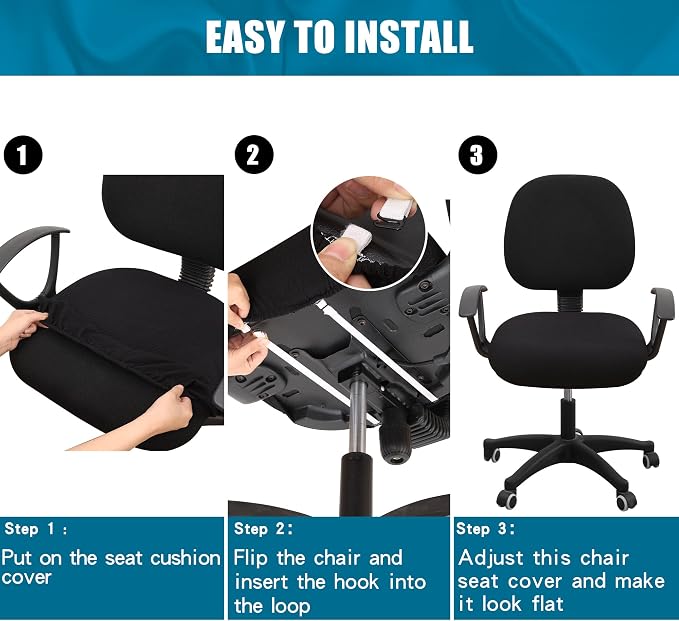 Smiry Office Computer Chair Seat Covers - Image 7