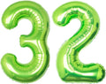 40 Inch Green Number 32 Balloon Lime Big Large Helium Number 0-9 | Giant by SULALABOO