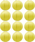 Yellow Paper Lanterns Hanging Chinese/Japanese Ceiling Round Lanterns 8 in | by BARTHEW