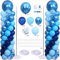 Blue Balloon Column Stand Kit Set of 2 by ZyloonDecoration
