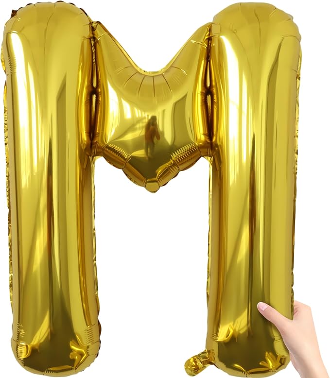 Letter Balloons Gold Party Balloon - Image 2